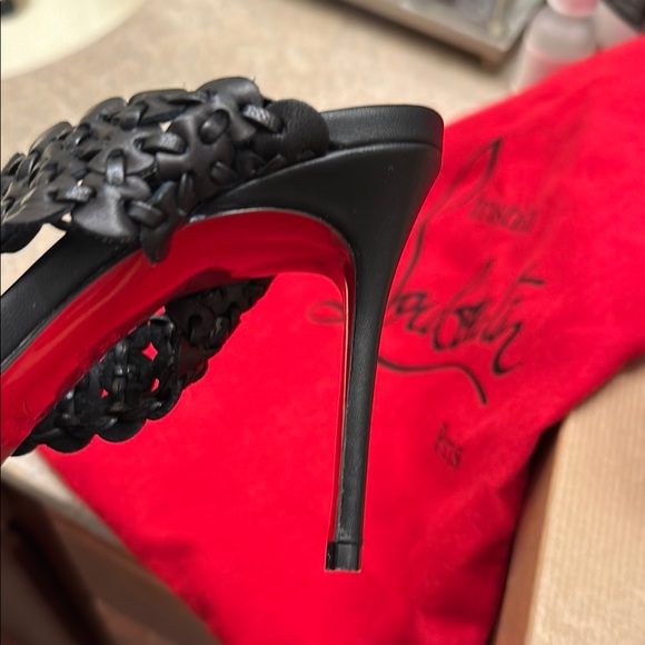 Christian Louboutin Black and Red Heels - Picture 5 of 9
